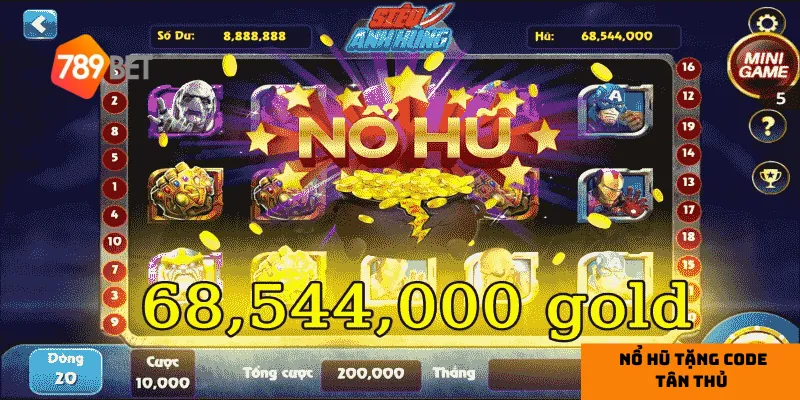 Khám phá ưu đãi nổ hũ tặng code tân thủ tại nhà cái đổi thưởng 789bet – cơ hội nhận thưởng cực hấp dẫn dành cho người chơi mới.