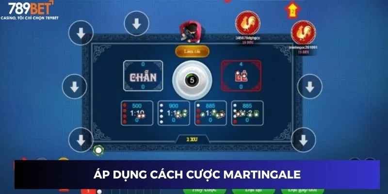 Áp dụng cách cược Martingale